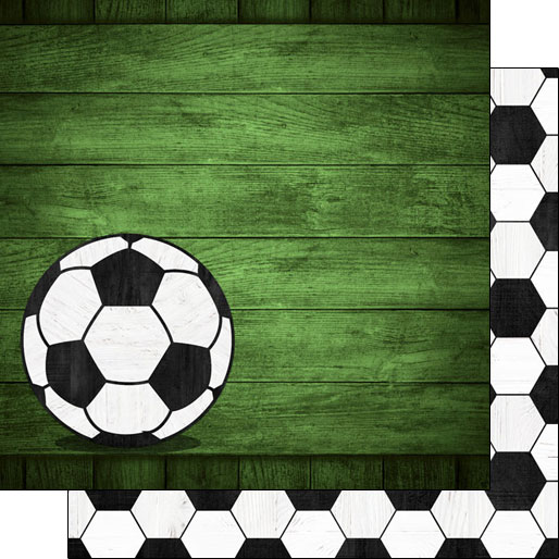 Stamping Station - Soccer Wood Colored Paper